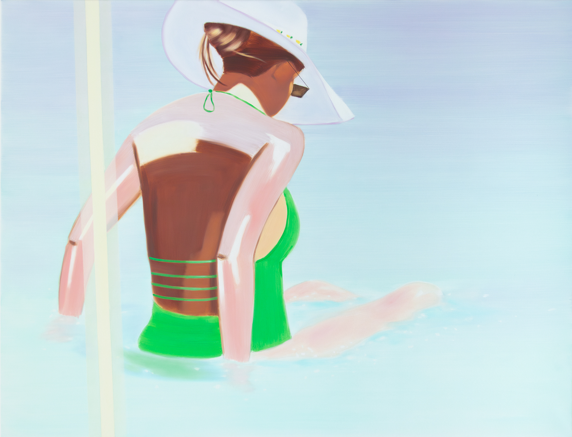 Felicija Dudoit - Girl in Capri II, 2026, oil on canvas, 130x170 cm