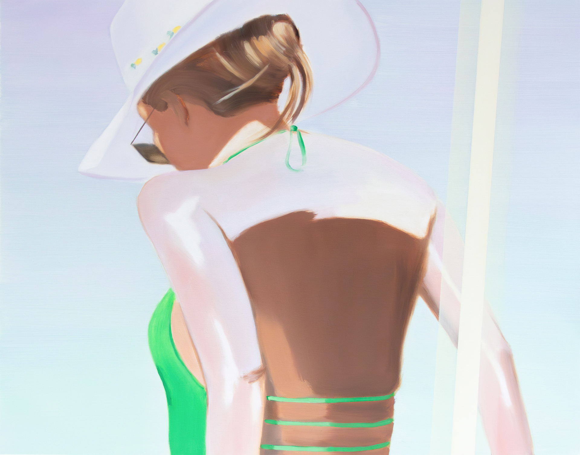 Felicija Dudoit - Girl in Capri, 2025, oil on canvas, 80x100 cm